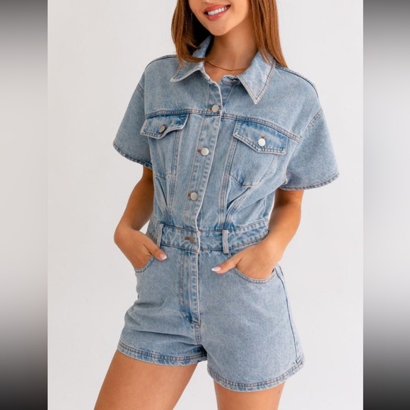 Pants - Denim romper